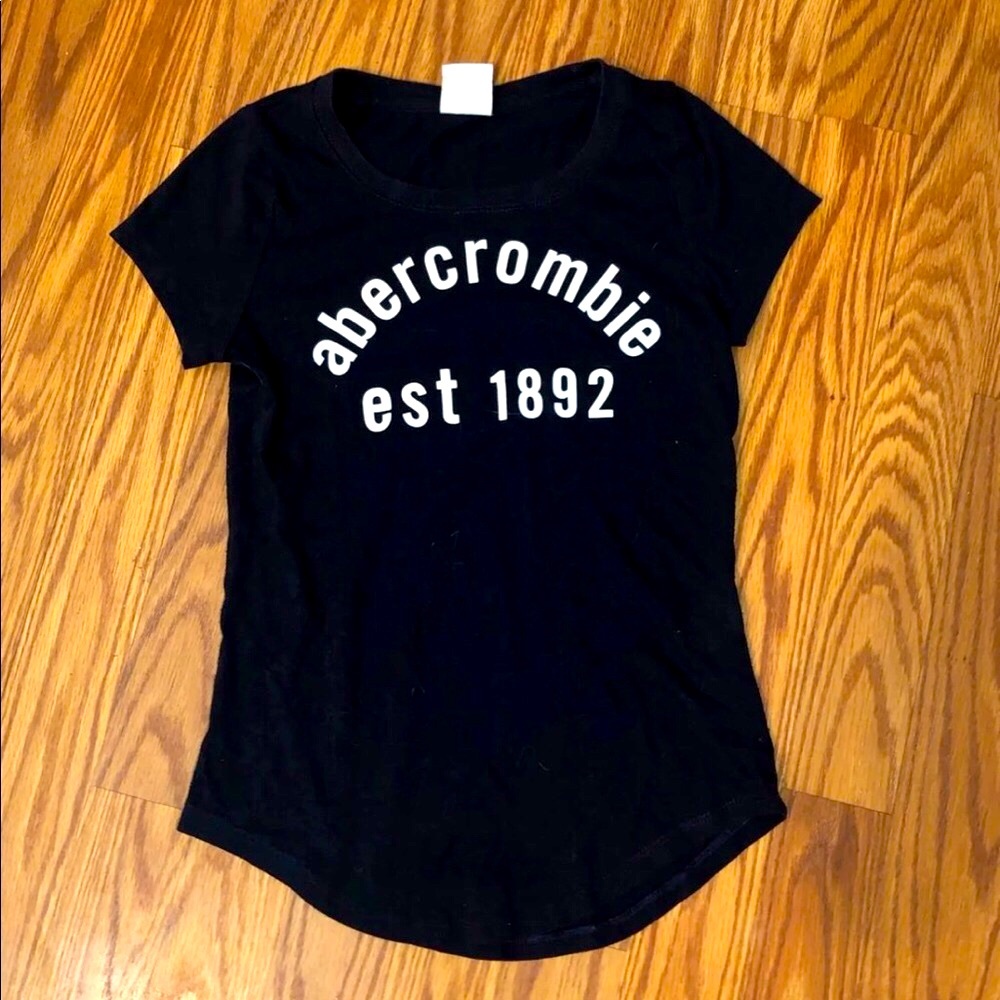 Abercrombie kids sparkle letter girls medium tee